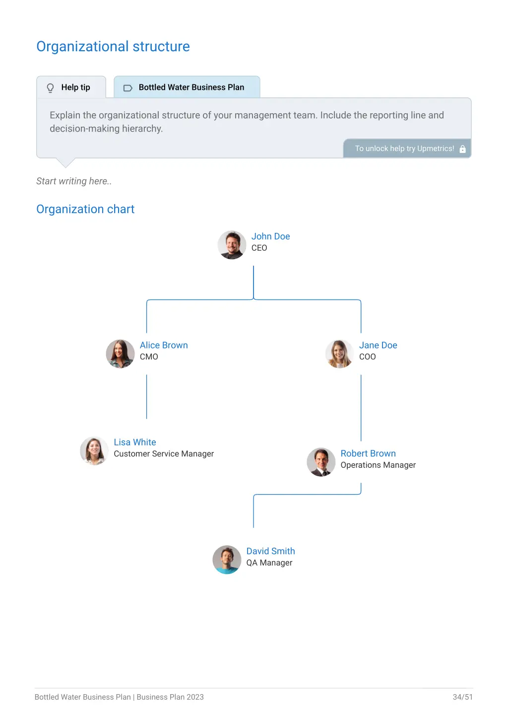 organizational structure