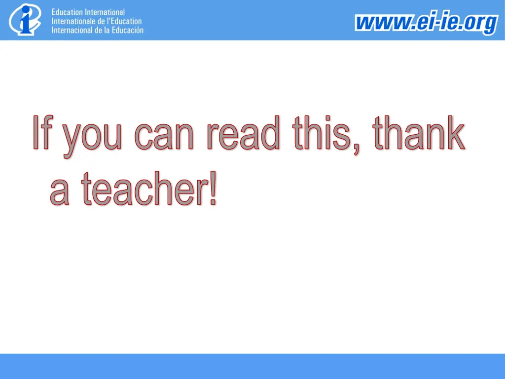 if you can read this thank a teacher