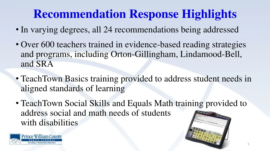 recommendation response highlights