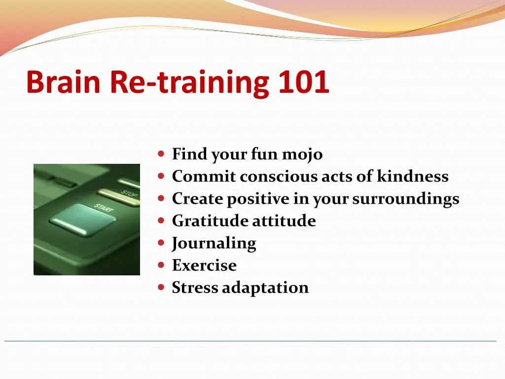 brain re training 101