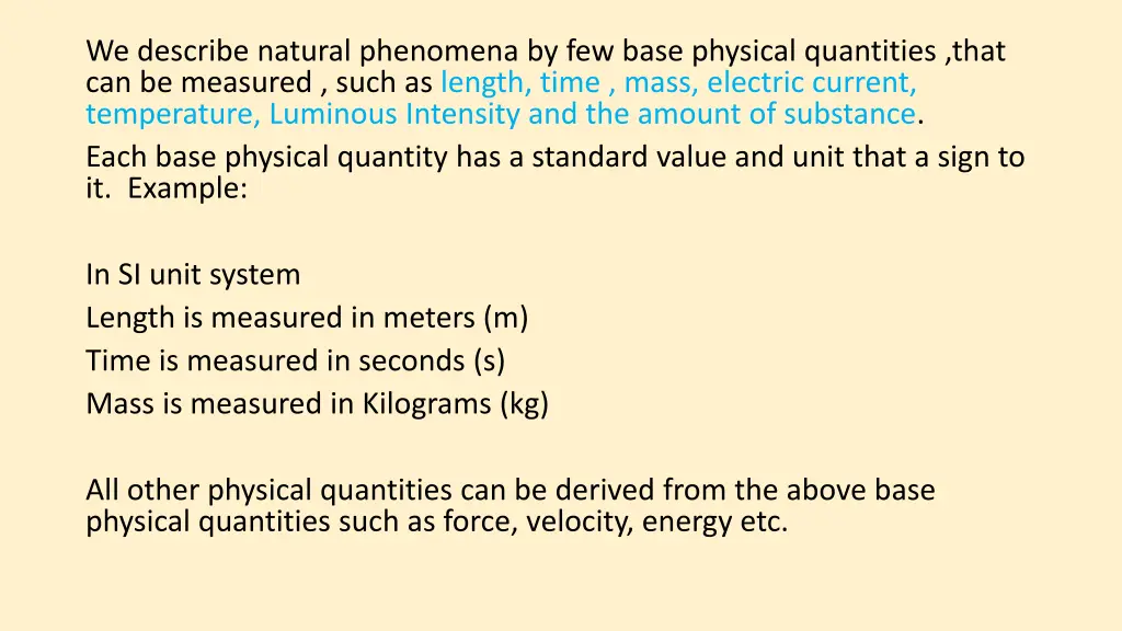 we describe natural phenomena by few base