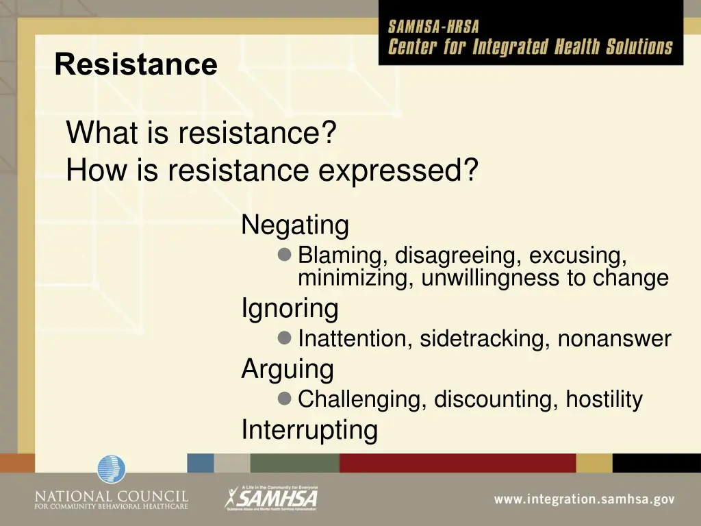 resistance