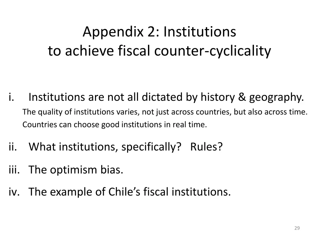 appendix 2 institutions to achieve fiscal counter