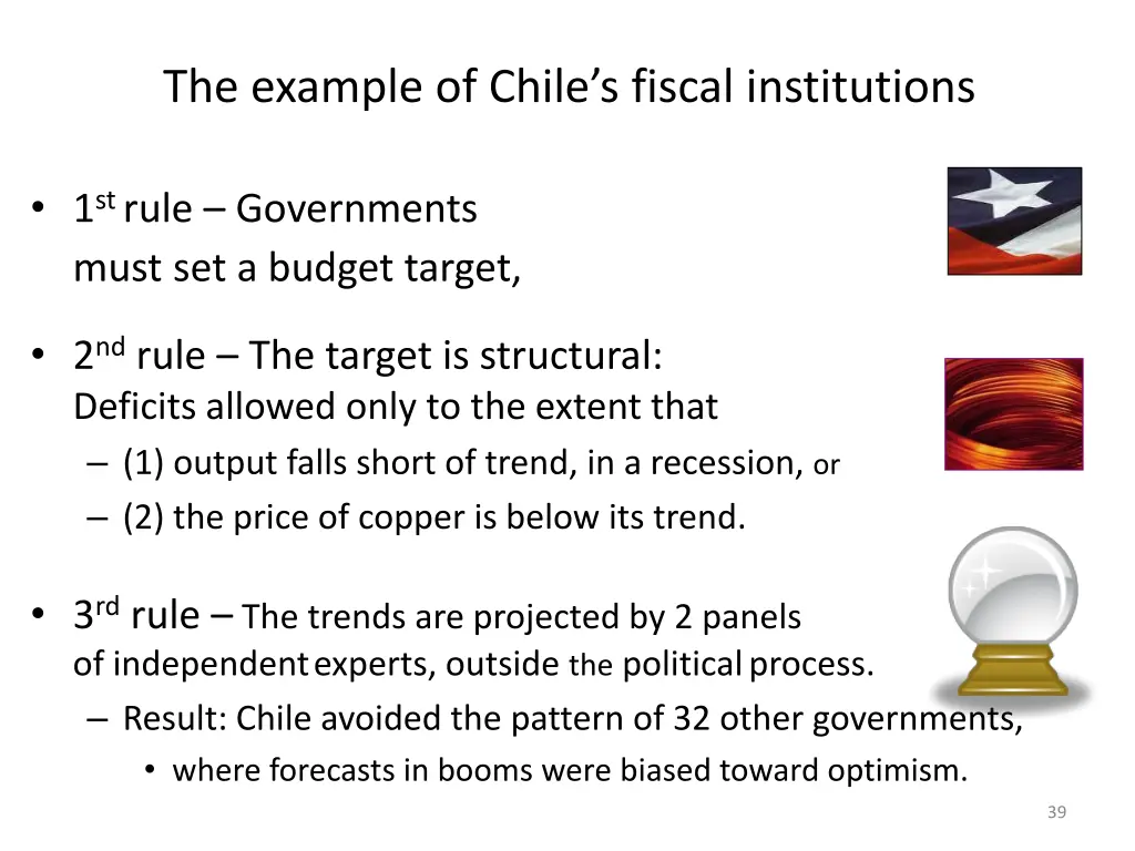 the example of chile s fiscal institutions