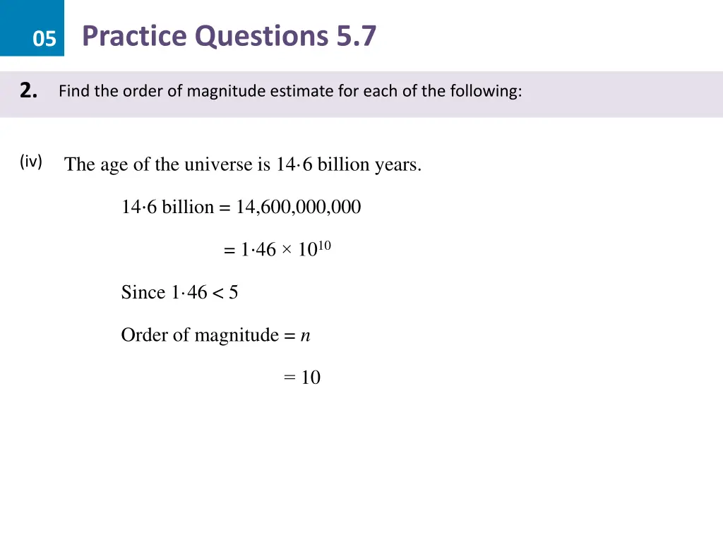 05 practice questions 5 7 13