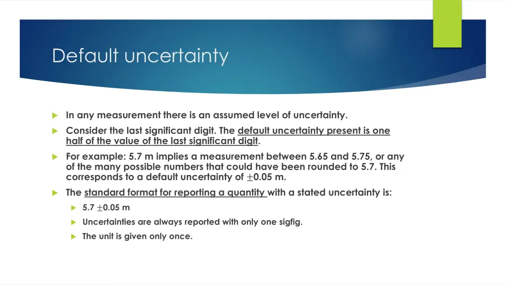 default uncertainty