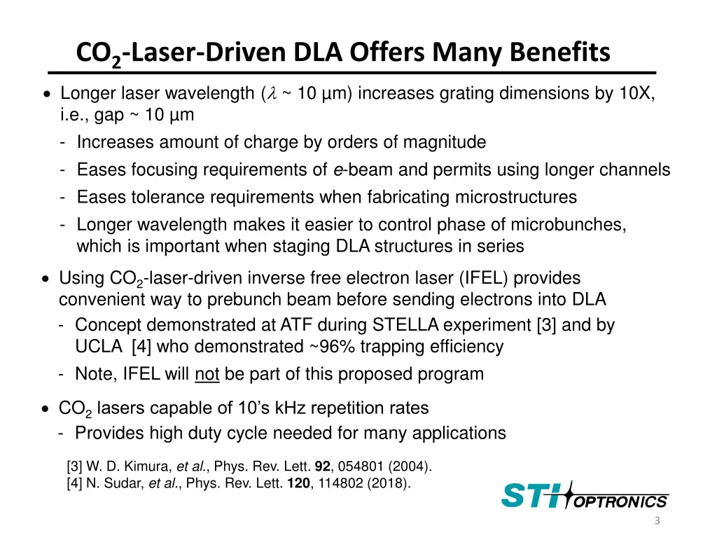 co 2 laser driven dla offers many benefits longer