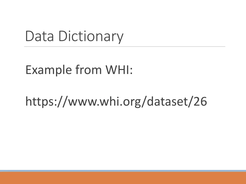 data dictionary 1