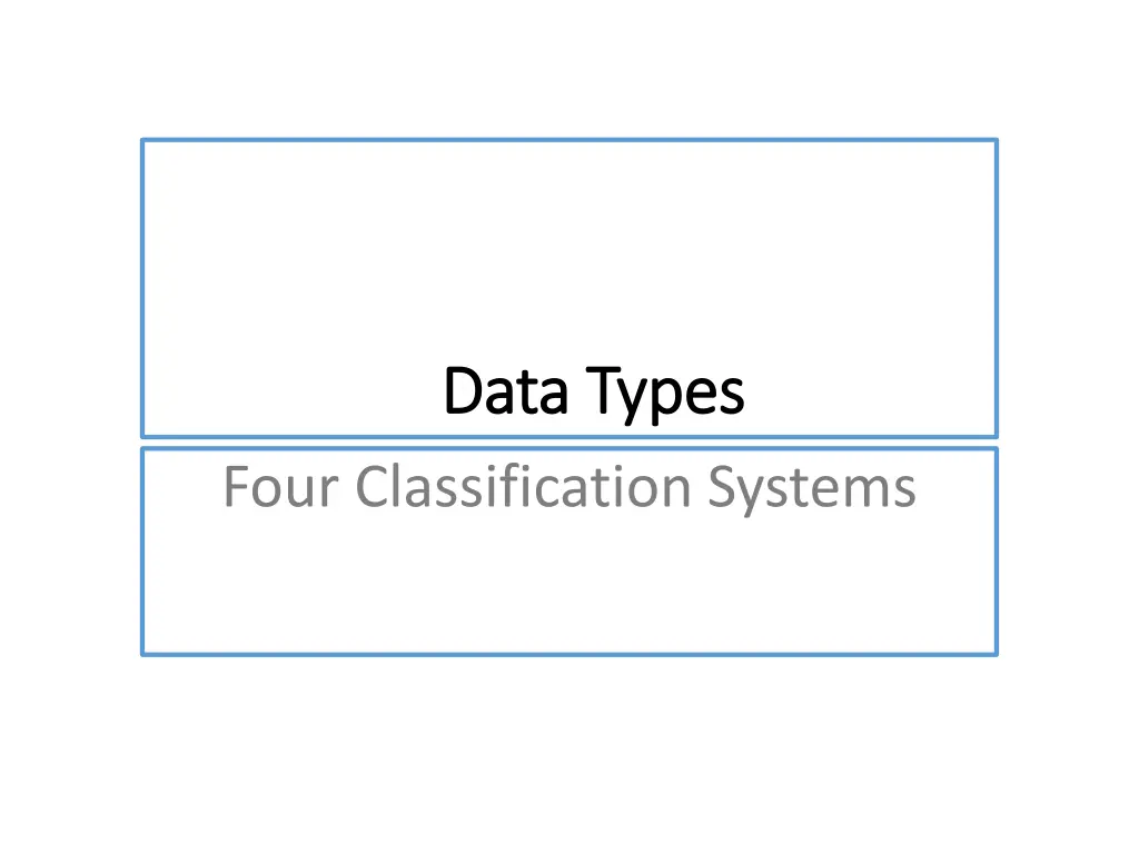 data types data types