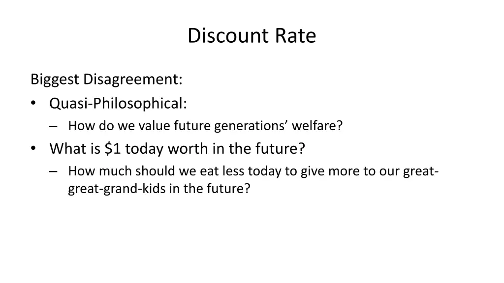 discount rate