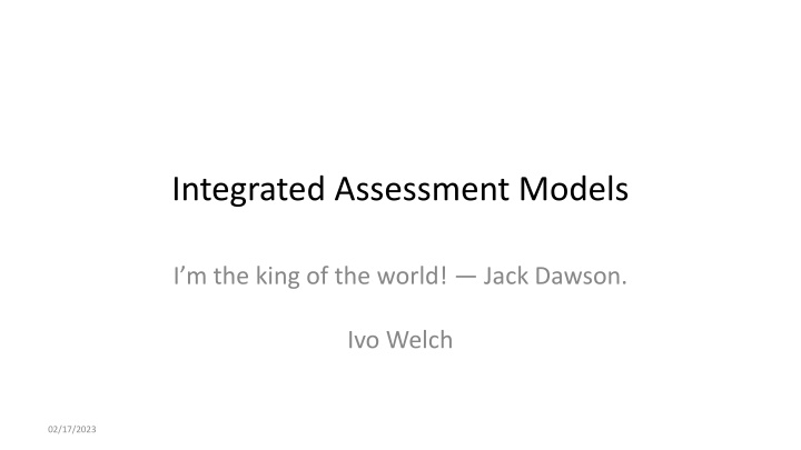 integrated assessment models