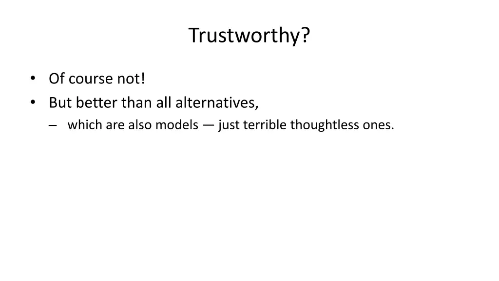 trustworthy