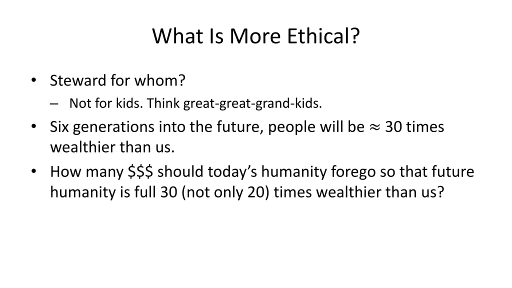 what is more ethical 2