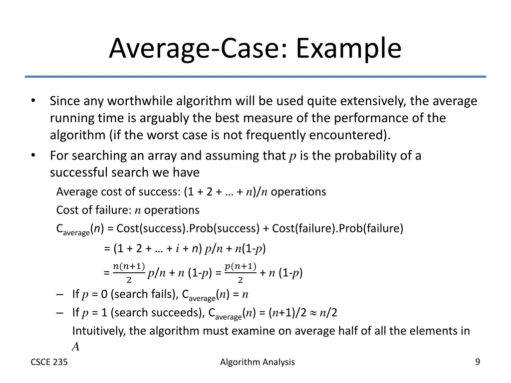 average case example