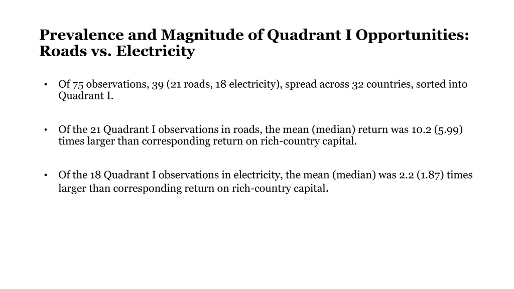 prevalence and magnitude of quadrant