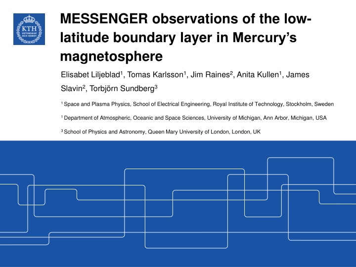 messenger observations of the low latitude