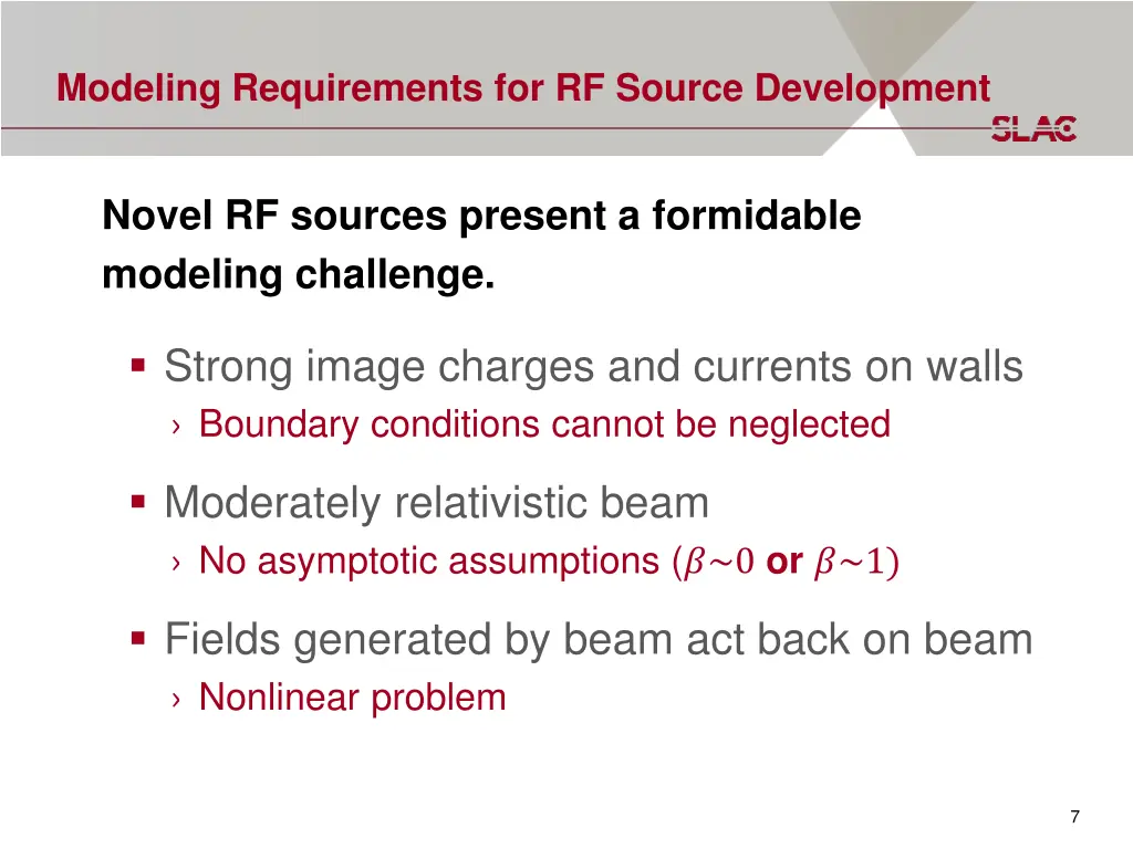 modeling requirements for rf source development