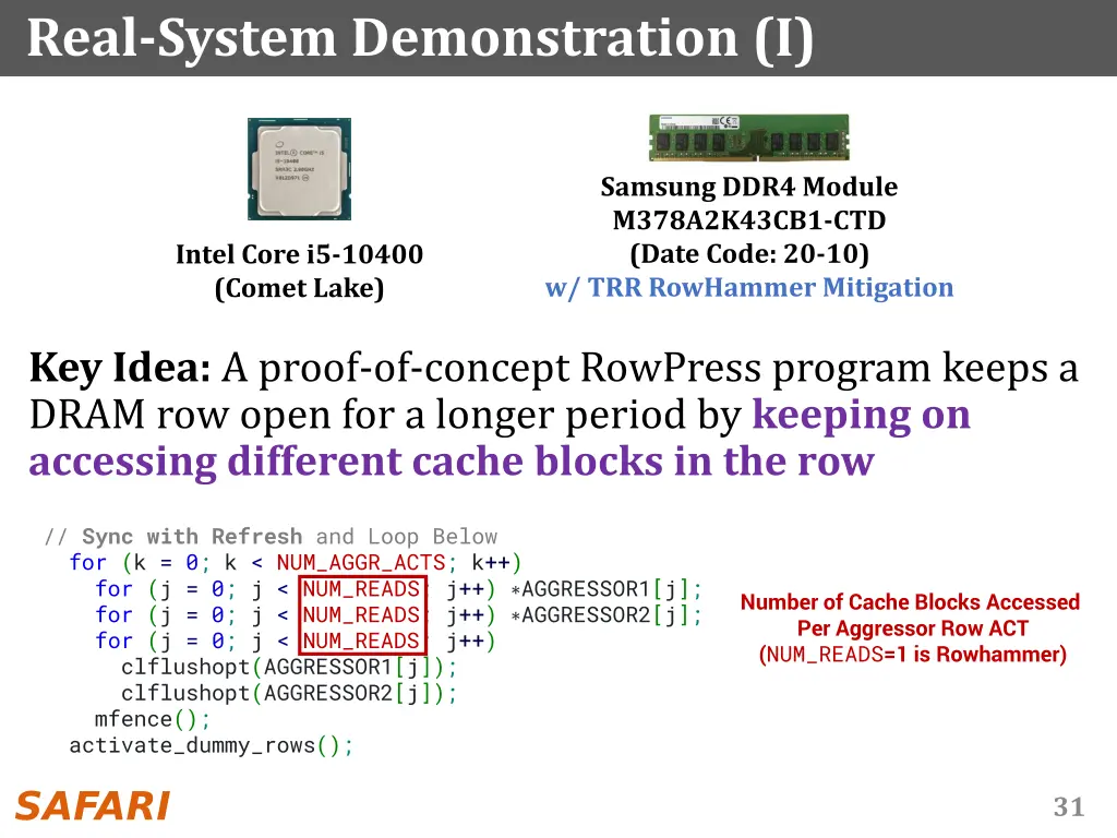 real system demonstration i