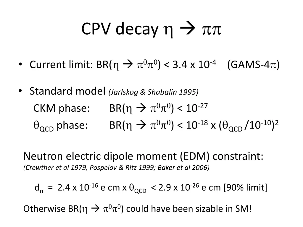 cpv decay