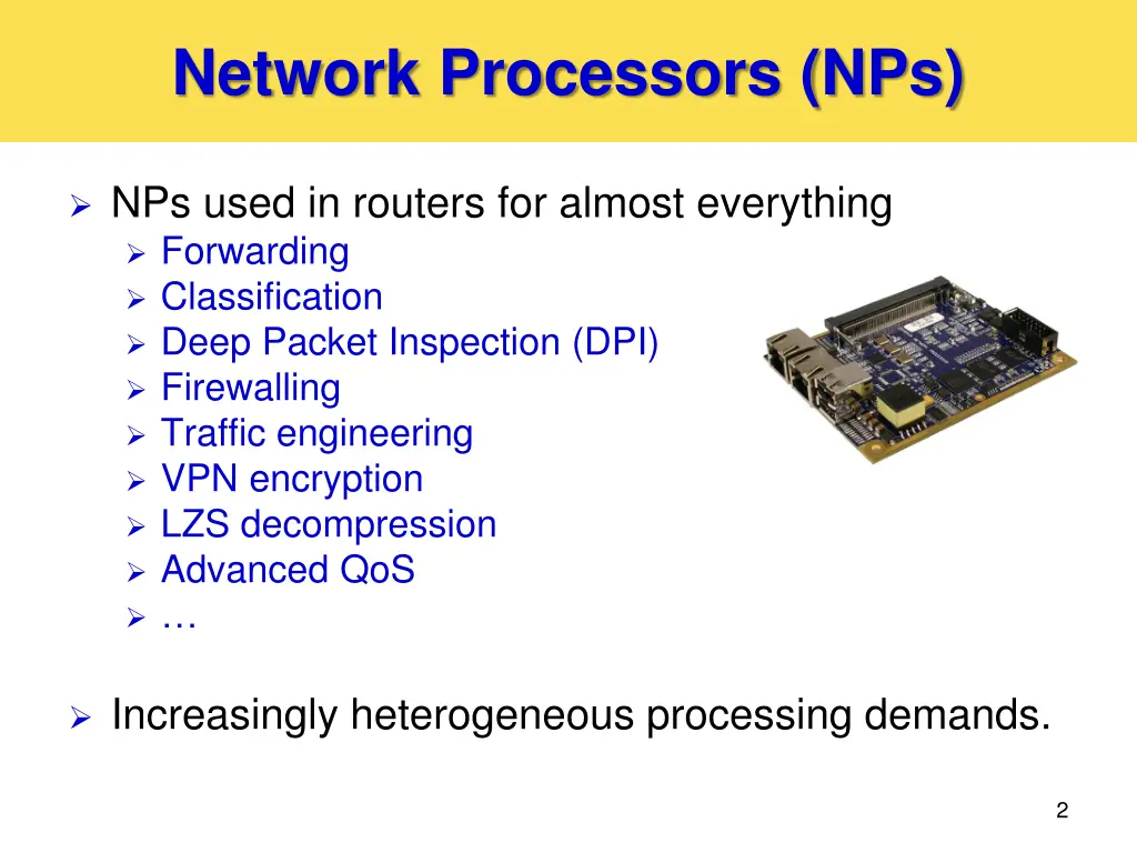 network processors nps