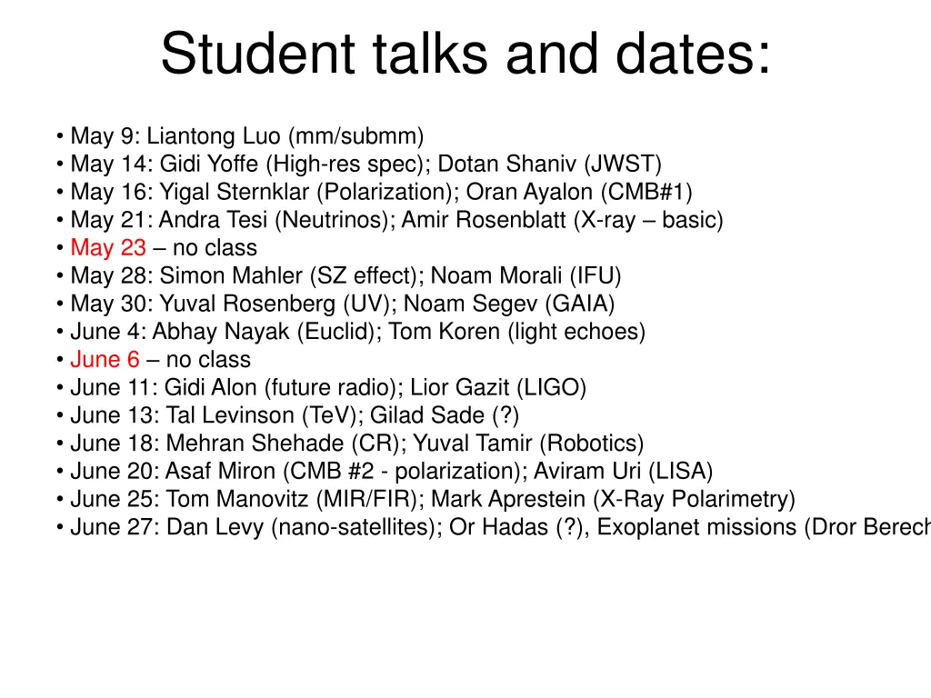 student talks and dates