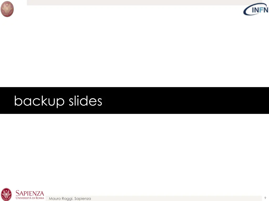 backup slides