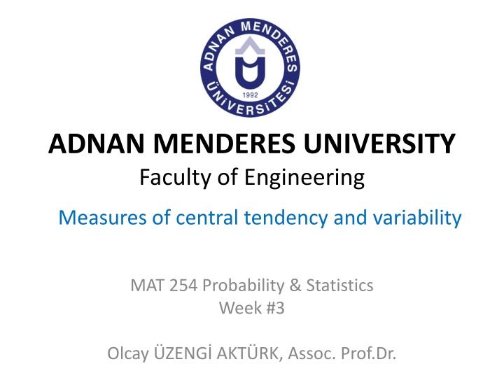 adnan menderes university faculty of engineering