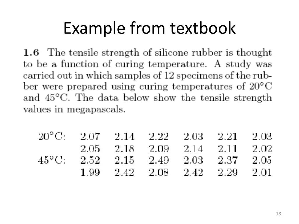 example from textbook