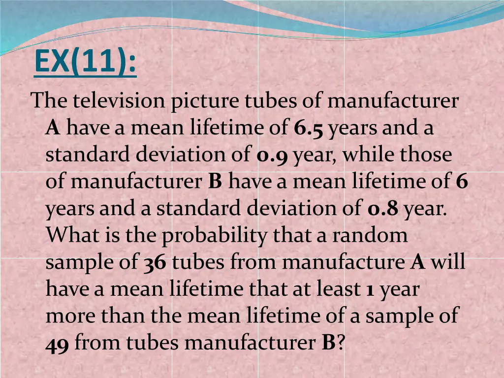 ex 11 the television picture tubes