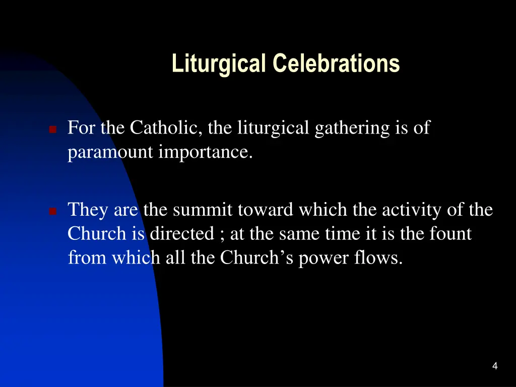 liturgical celebrations