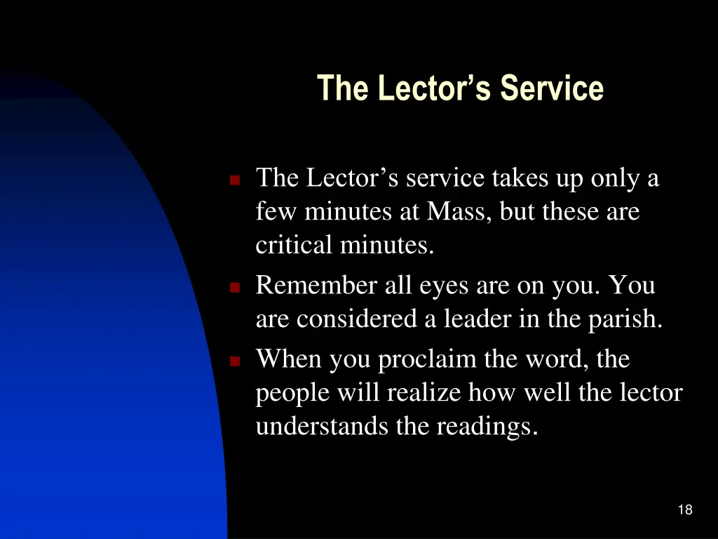 the lector s service