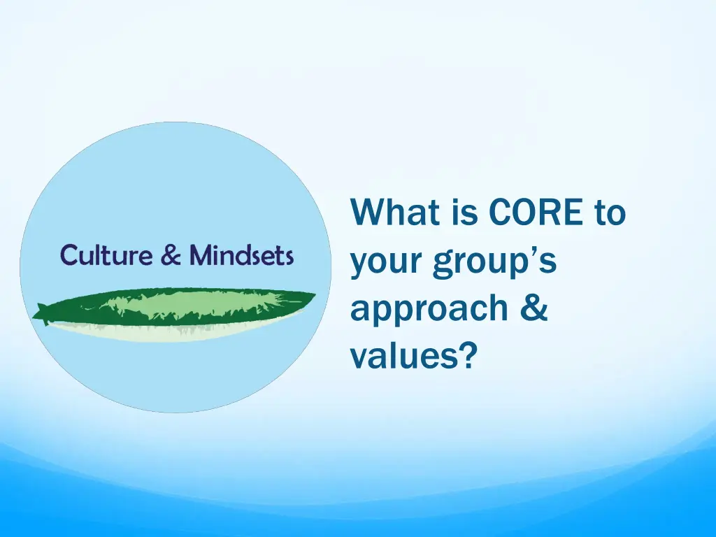 what is core to your group s approach values