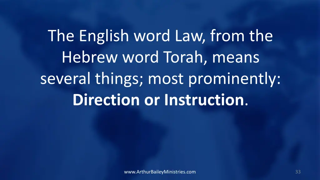 the english word law from the hebrew word torah