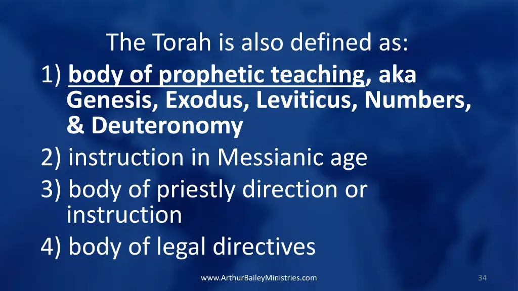 the torah is also defined as 1 body of prophetic