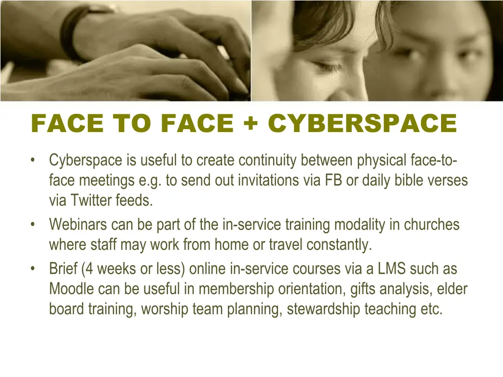 face to face cyberspace