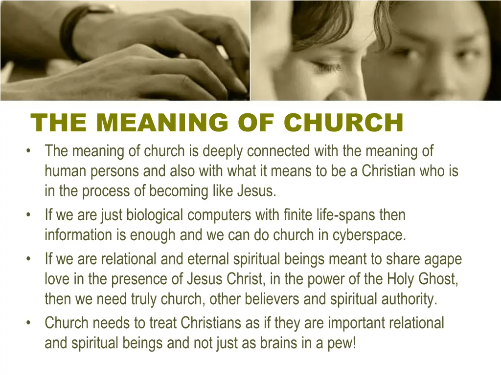 the meaning of church the meaning of church