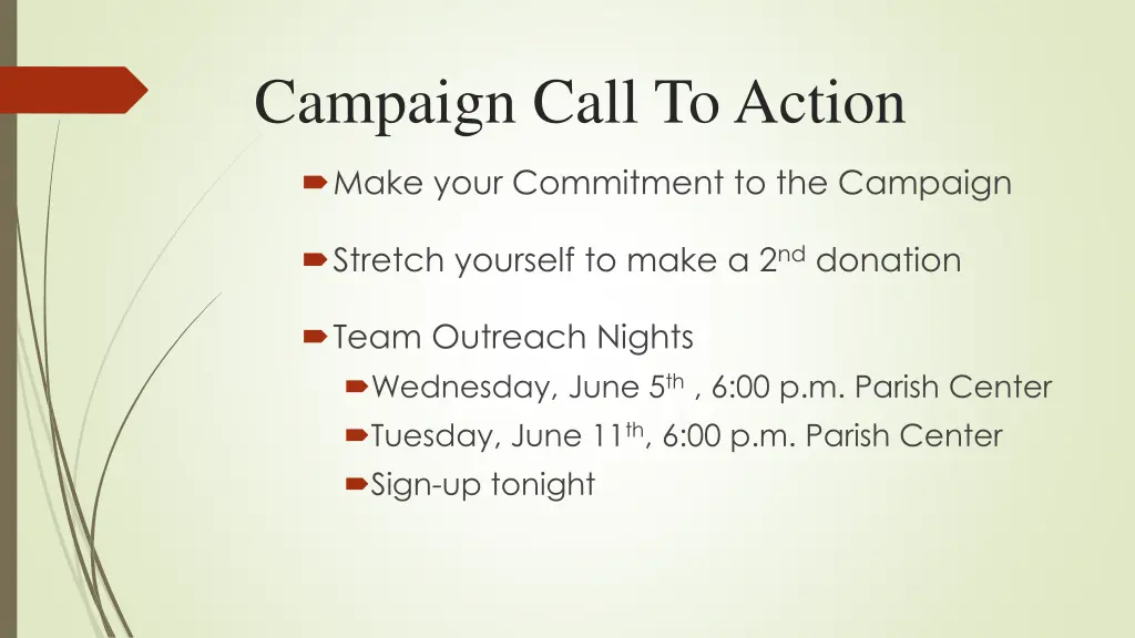 campaign call to action