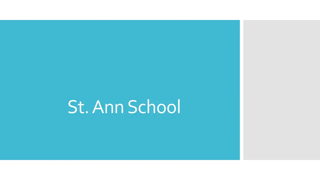 st ann school