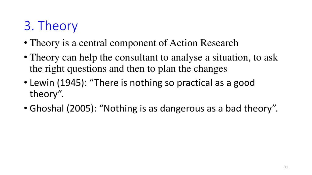 3 theory theory is a central component of action