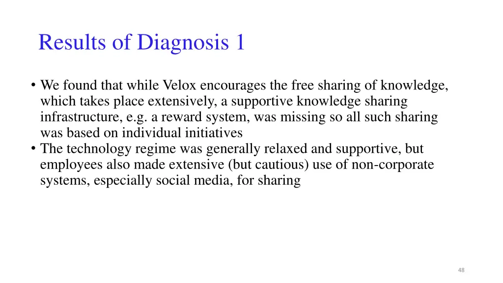 results of diagnosis 1