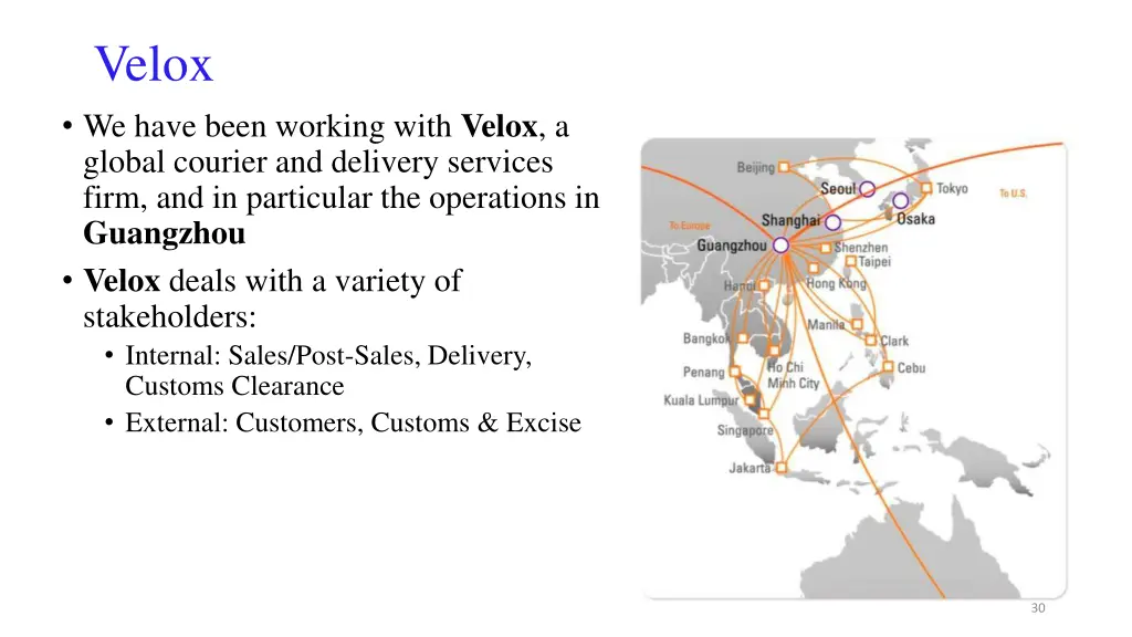 velox we have been working with velox a global