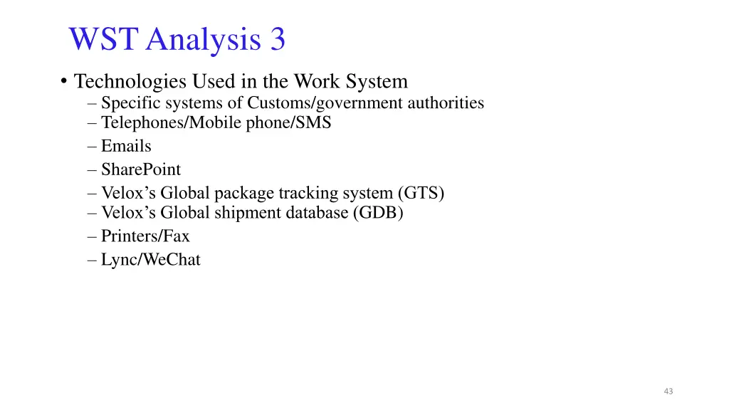 wst analysis 3