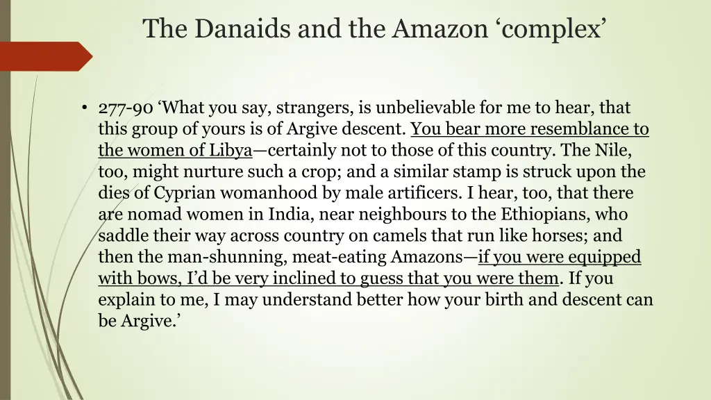 the danaids and the amazon complex 1