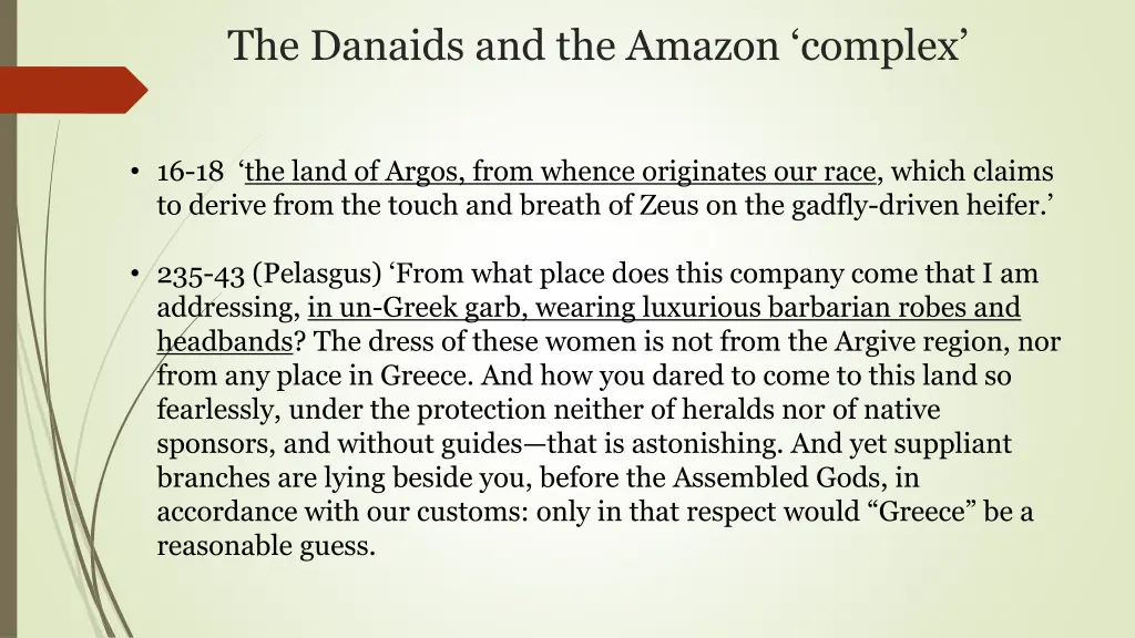 the danaids and the amazon complex