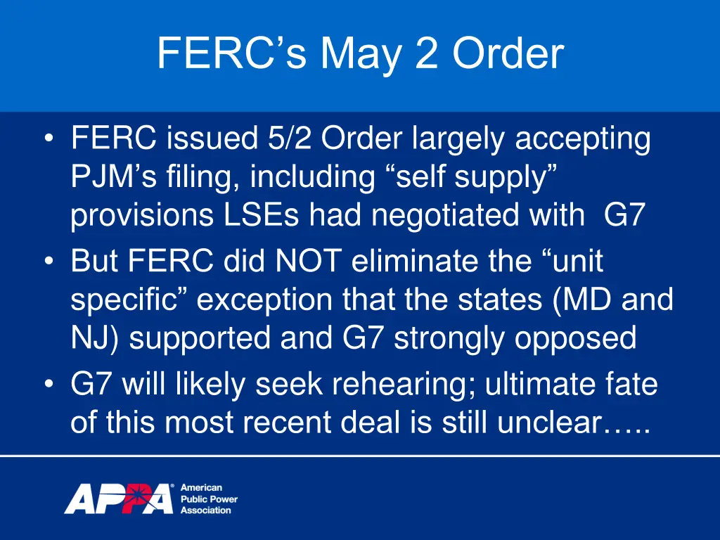 ferc s may 2 order