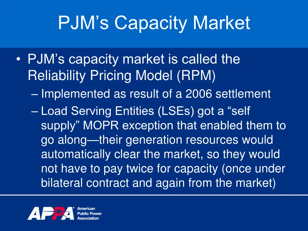 pjm s capacity market