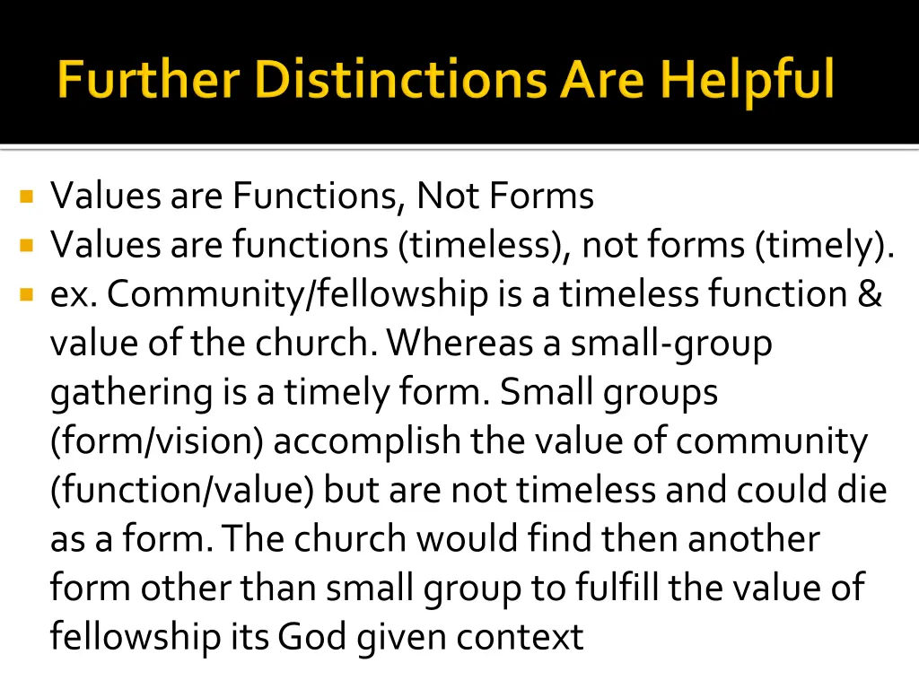 values are functions not forms values