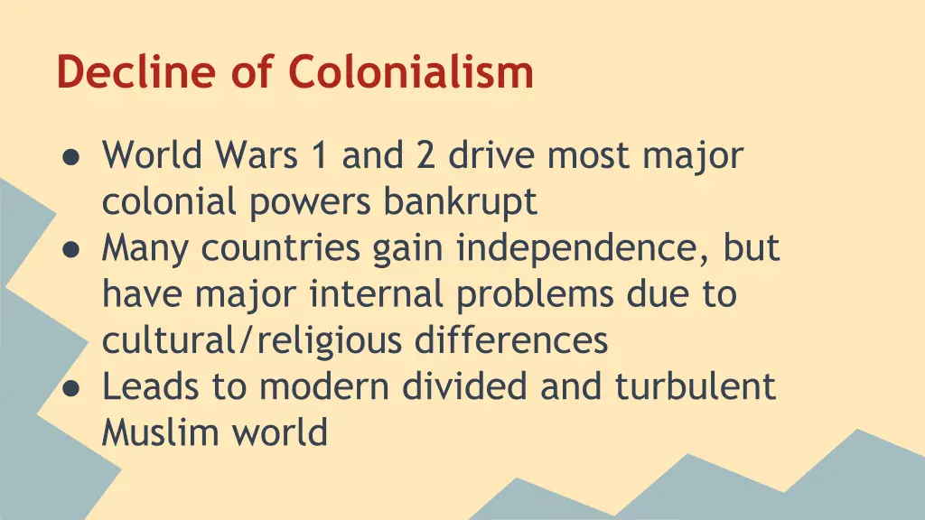 decline of colonialism