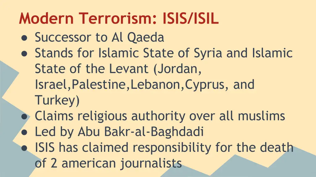 modern terrorism isis isil successor to al qaeda