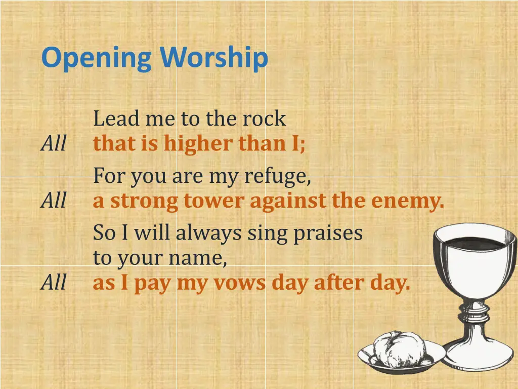 opening worship 1